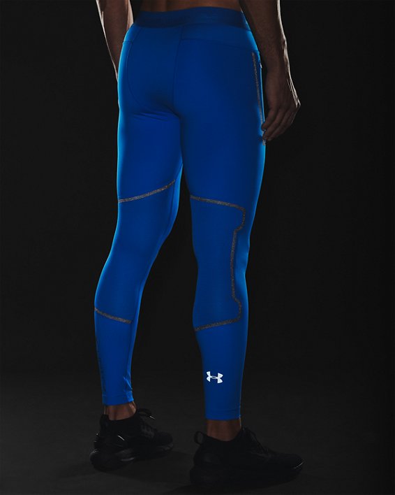 Men's UA + Virgin Galactic RUSH™ Leggings, Blue, pdpMainDesktop image number 4